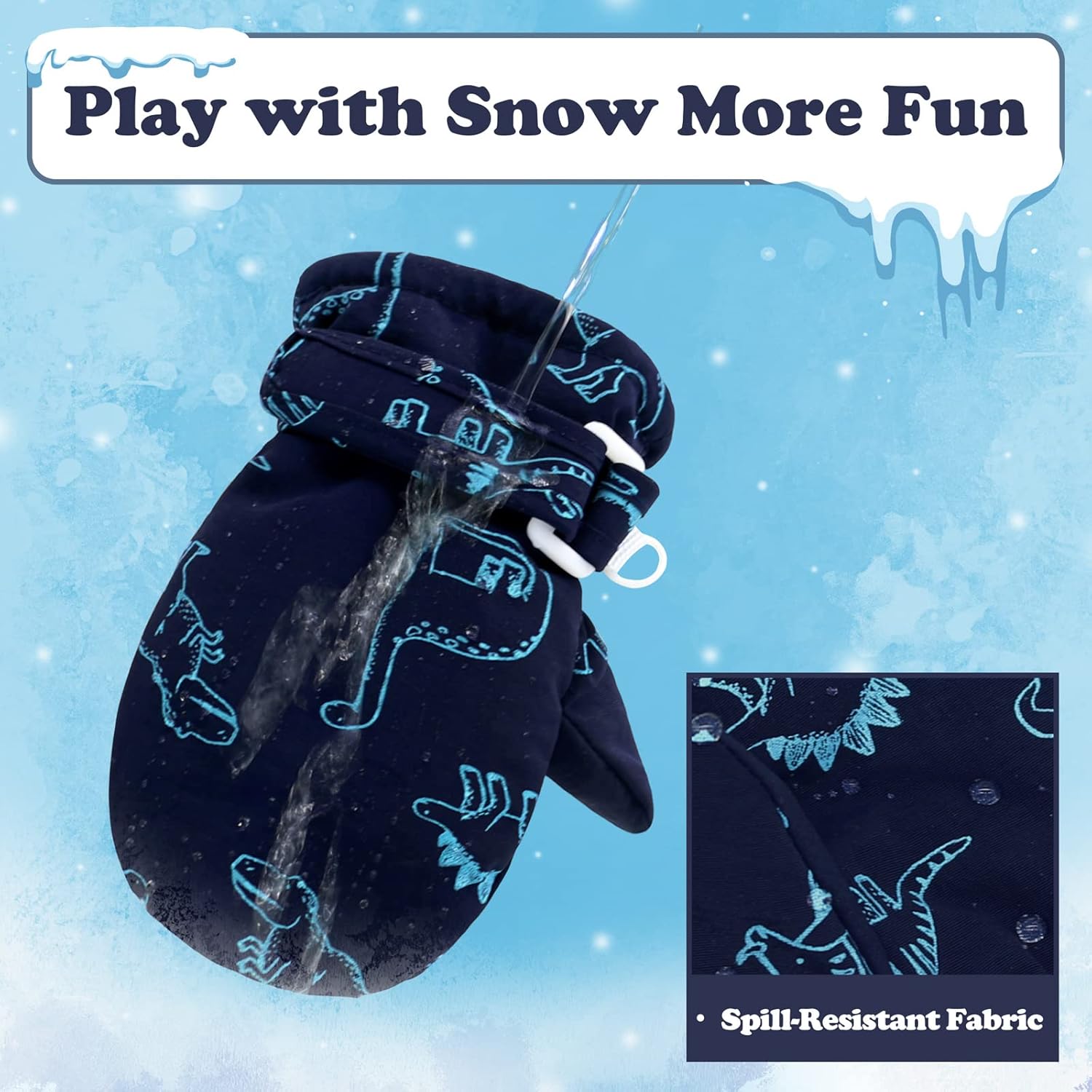 Sarfel Toddler Mittens Waterproof Toddler Gloves Baby Winter Mittens Toddler Snow Gloves for Kids Winter Glove for Boys Girls