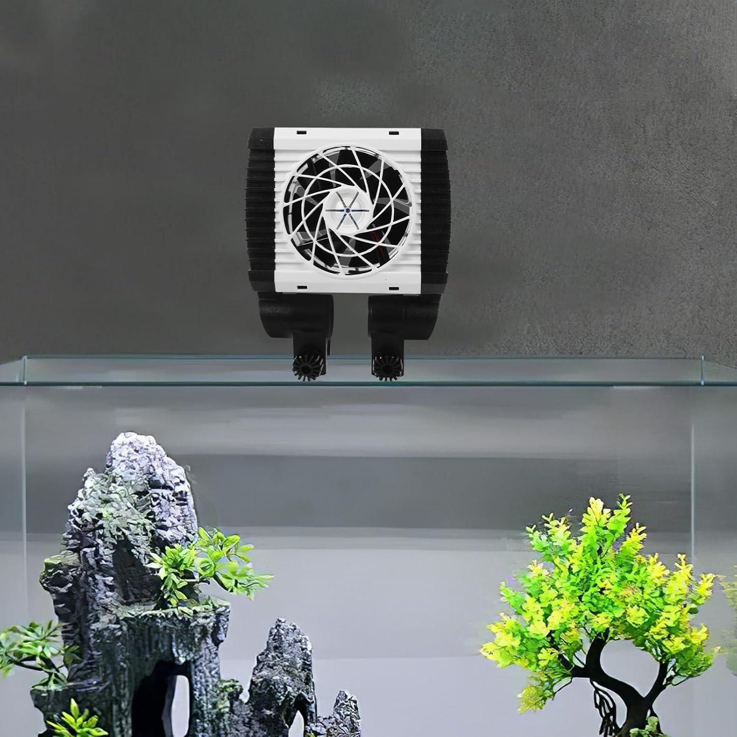 Levemolo Fish Tank Cooling Fan Compact Lightweight Aquarium Chiller Enhanced Ventilation Practical Design for Efficient Temperature Control for Fish Tanks Aquariums Us