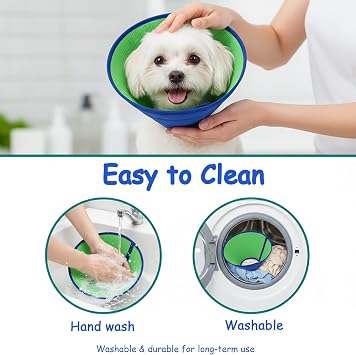 Soft Dog Cone Collar for Dogs After Surgery, Adjustable Neck Recovery Collar for Dogs and Cats Breathable Buster Collars for Dog, Protective Head Cone Pet Cat Cones to Stop Licking (S)