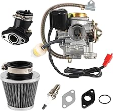 DOCAS GY6 50cc Carburettor Compatible for 4 Stroke 49CC 50CC 80CC 139QMB PD18J Dirt Bike Motocross Motorrad Go Karts Scooter Quad ATV