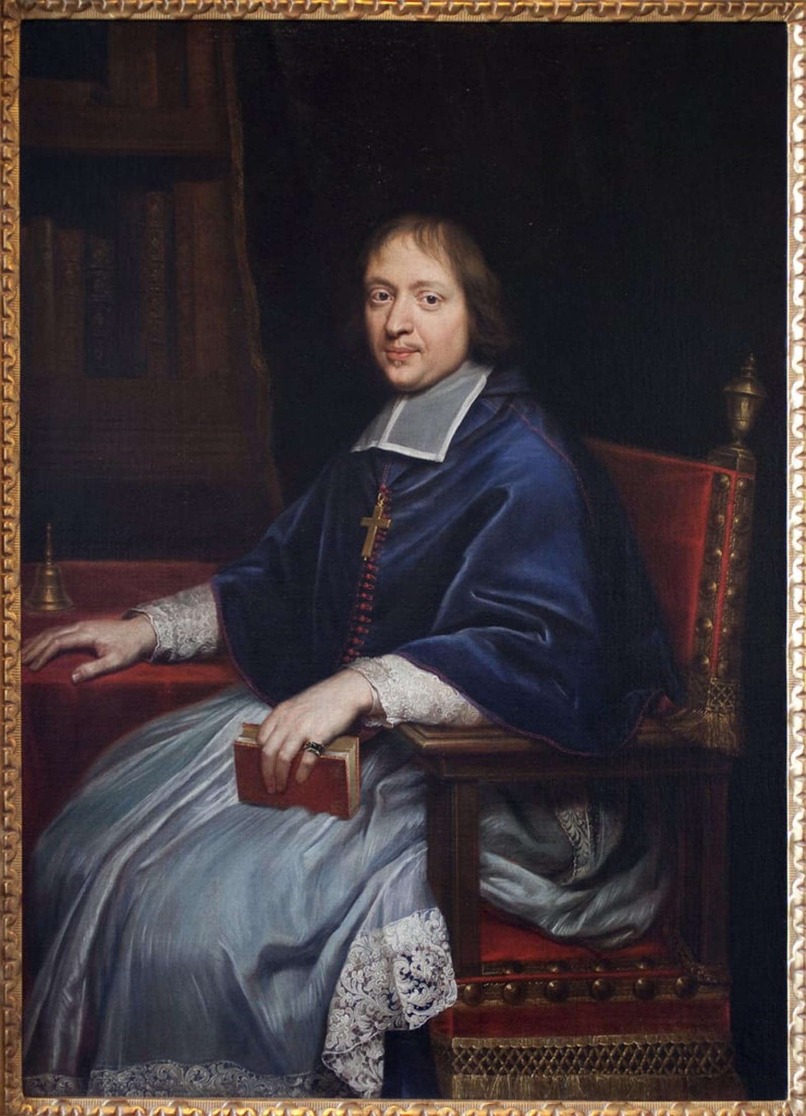 SERENDIPITP Vintage Wall Art Canvas Nordic Poster Canvas Print Picture Portrait of Jacques Benigne Bossuet by Pierre Mignard Wall Art Poster for Home Decor 60x90cm