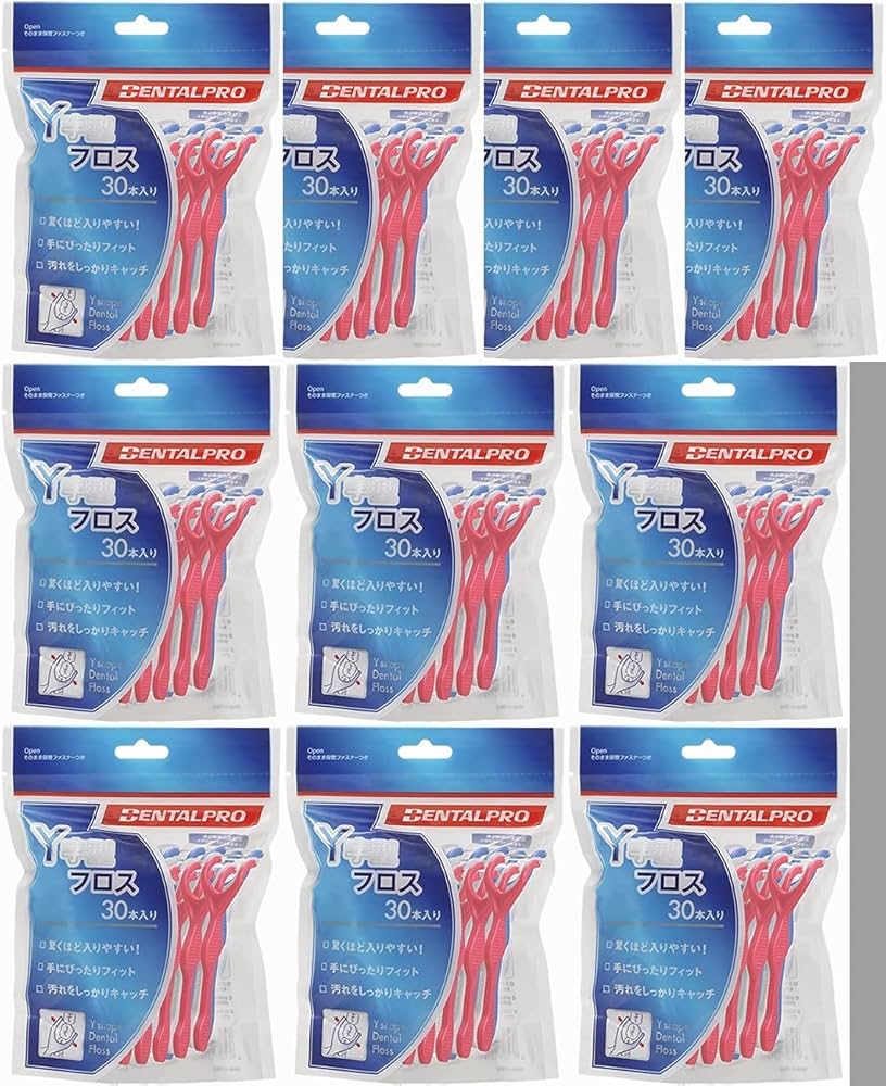 Amazon | デンタルプロ Y字型フロス 30P × 10個セット