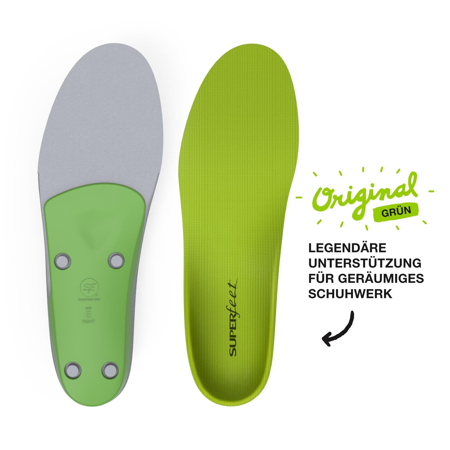 Superfeet Einlegesohlen mit Support für hohe Fußgewölbe - Orthopädische Einlagen | Trim-To-Fit Schuheinlagen, hohe Fußgewölbestütze, tiefe Fersenkappe für maximale Unterstützung & Stoßdämpfung