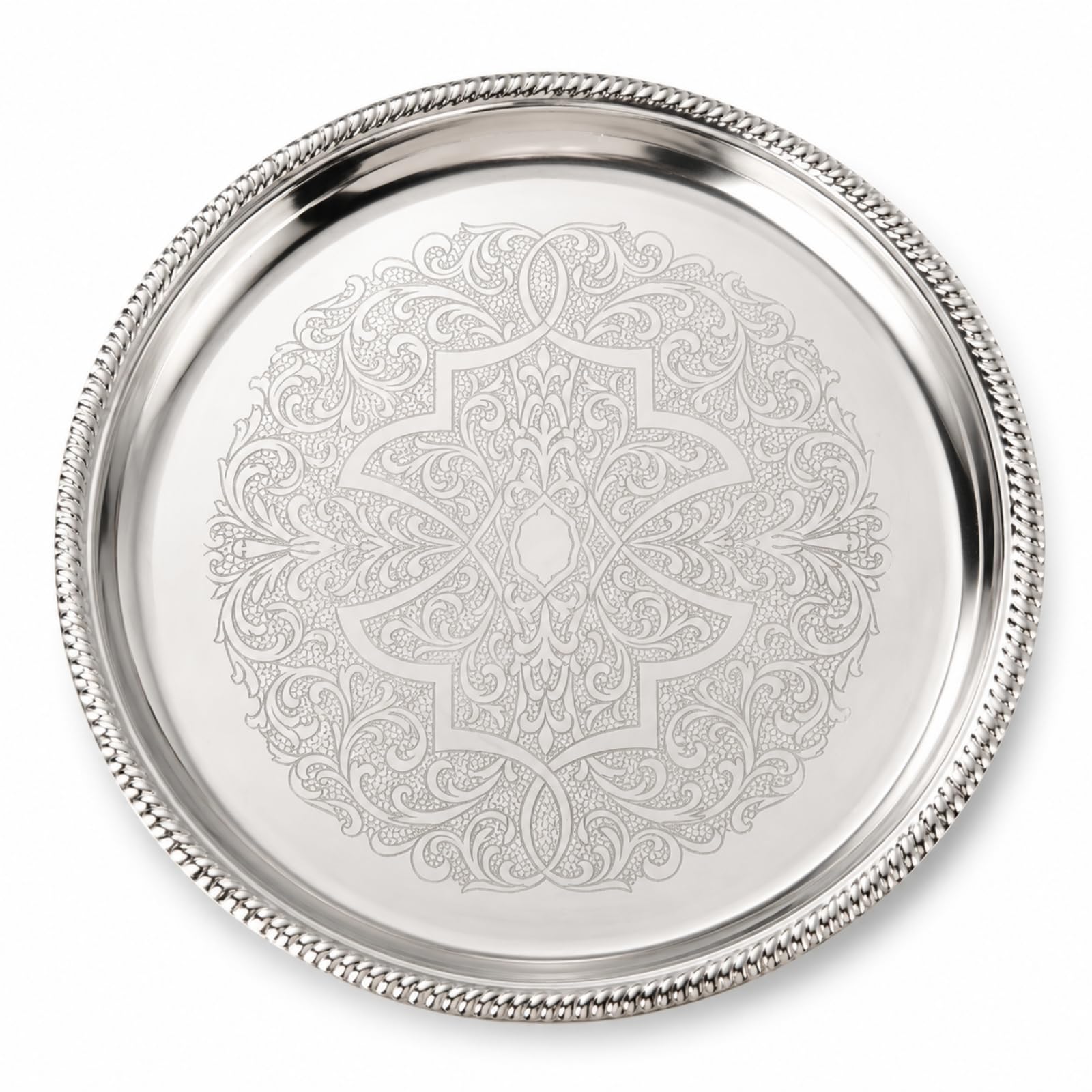 Sottobicchiere in Acciaio Inox Resistente Sottotazza in Metallo Durevole Poggiabicchiere per Collezionisti, Caffetteria, 15 Cm, Style to 4