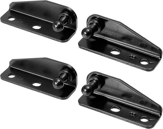 X AUTOHAUX 2 Pair 10mm Car Ball Studs Mounting Brackets Black 67x23x23mm