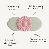 Vista 7 de mushie Blossom Suction Spinner Toy Toddler Sensory Toys for Bath & Play