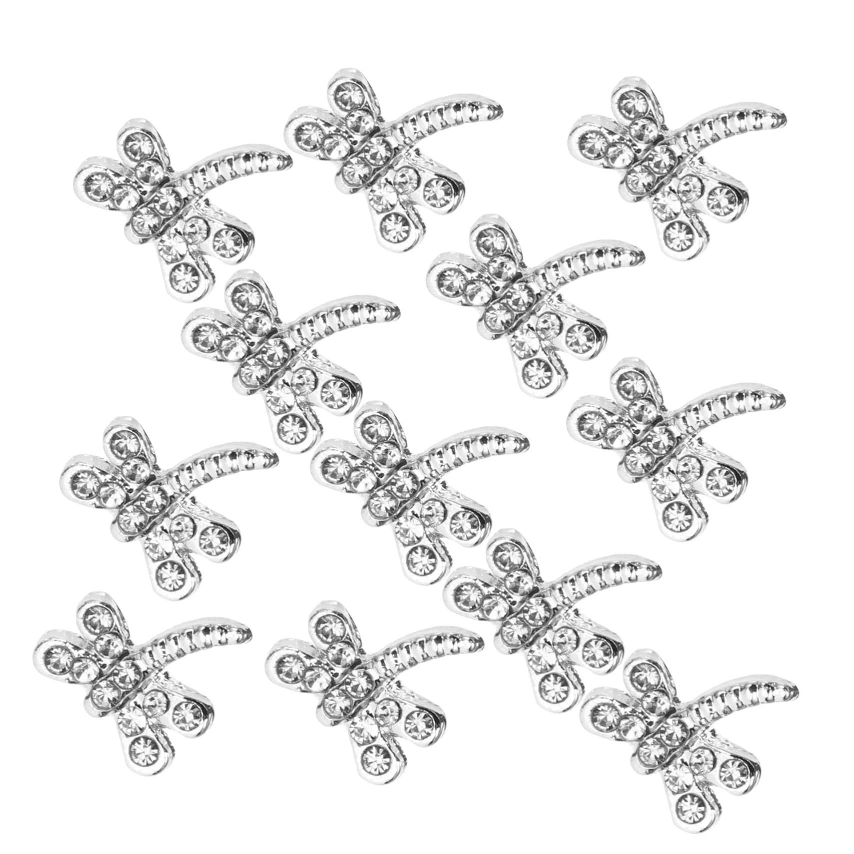 5 Set Ciondoli Per Unghie Libellula Con Decorazioni Per Nail Art Charms Brillanti Per Manicure Te 20 Pezzi*5