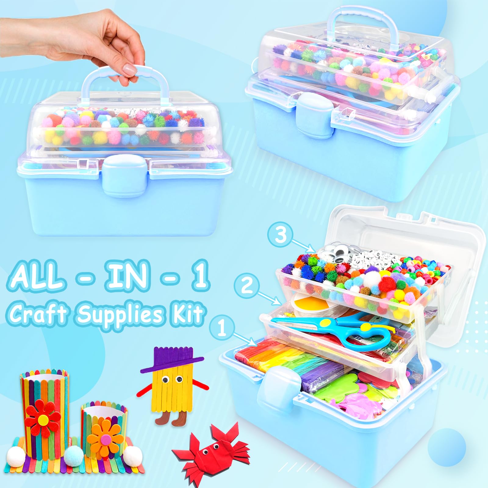 BNUZEIYI Arts and Crafts Supplies for Kids - Image 2