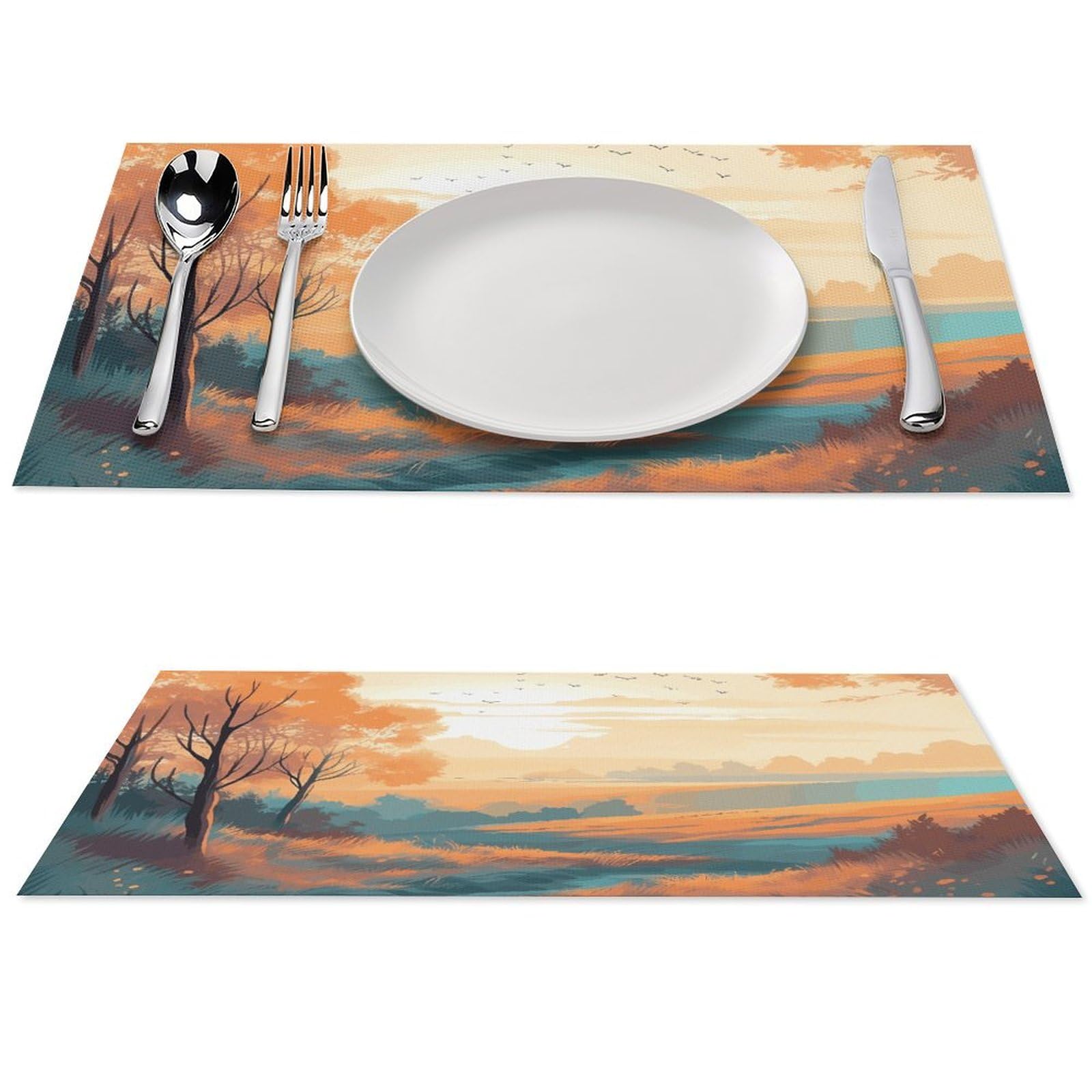 Sets de table pour la maison et le restaurant Nice View en PVC lavable
