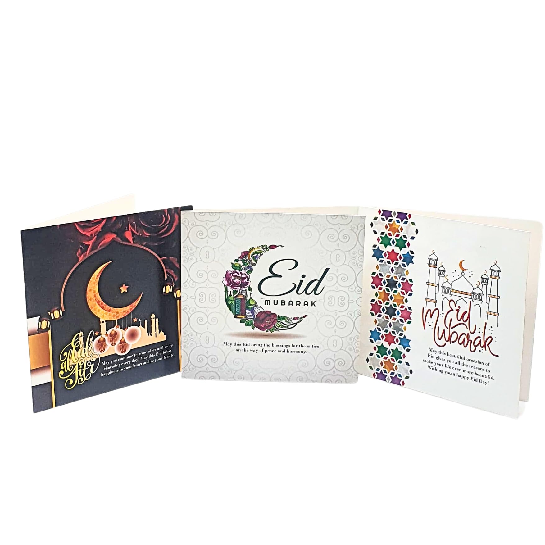 taj Pack of 3 Pcs Eid Card, Ramadan Kareem Cards