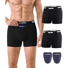 2 Pack Vasectomy Underwear with 2 Ice Packs, Zip Pocket Design Boxer Briefs for Testicular Support & Pain Relief