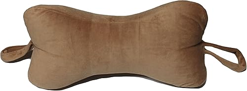 Miniatura 4 de NeckBone Almohada quiropráctica de Original Bones, tela de terciopelo rojo, alivio del dolor cervical de cuello con ajuste de comodidad (uso en la