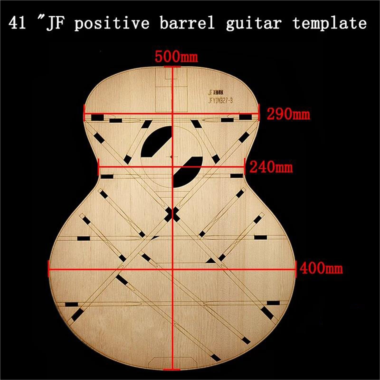 Juego Herramientas Ajuste Guitarra Adecuado Para Posicionamiento De Haz Sonido Guitarra Acústica Y Plantilla Madera Modelo Línea Estructural(41JF)