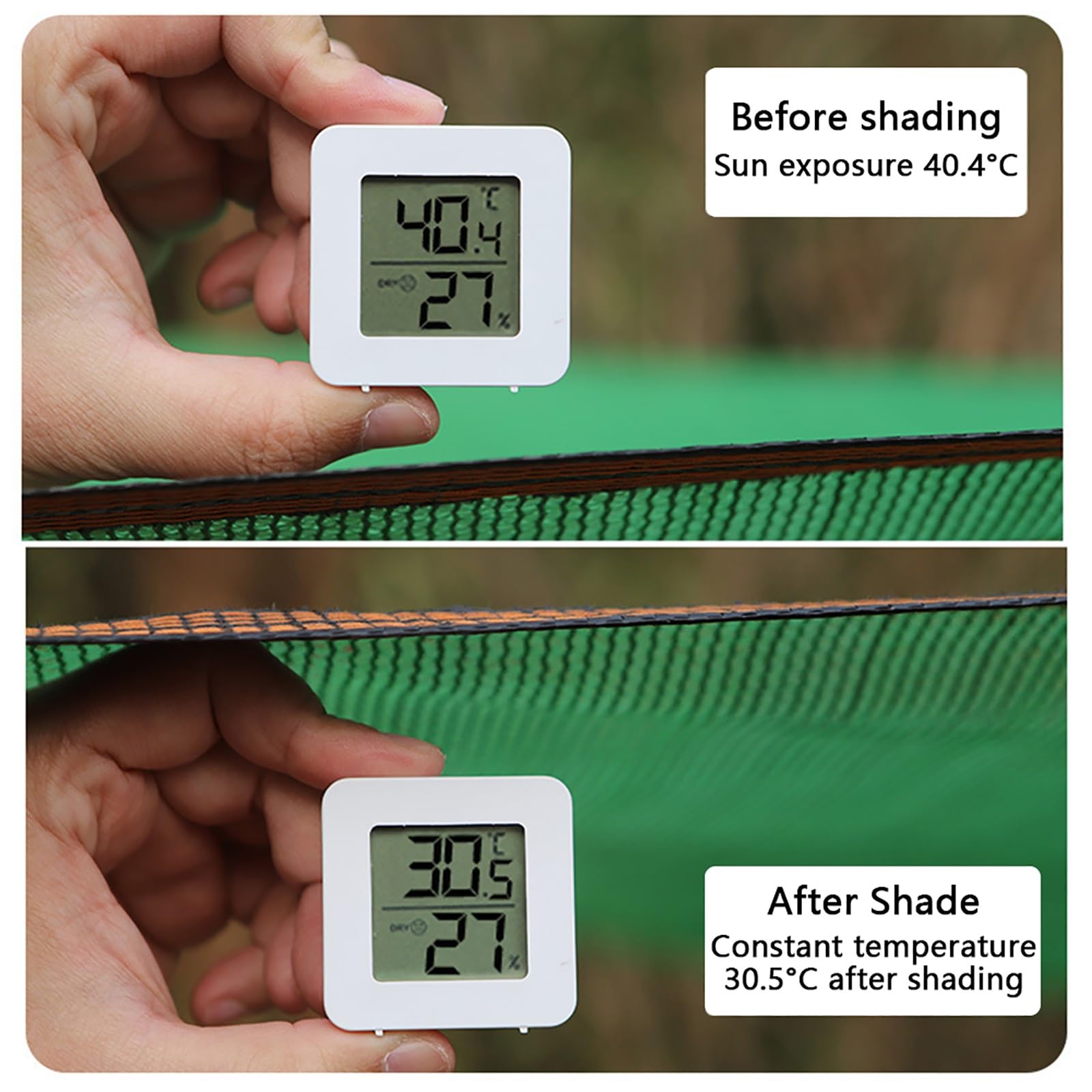 Green De - Rete per angoli di recinto da giardino, protezione UV, ideale per piscine, cucce per cani e tettoie (4 x 7 m)