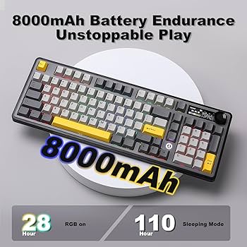 Amazon.com: MIKIBY AJAZZ AK980 Wireless Keyboard with Smart