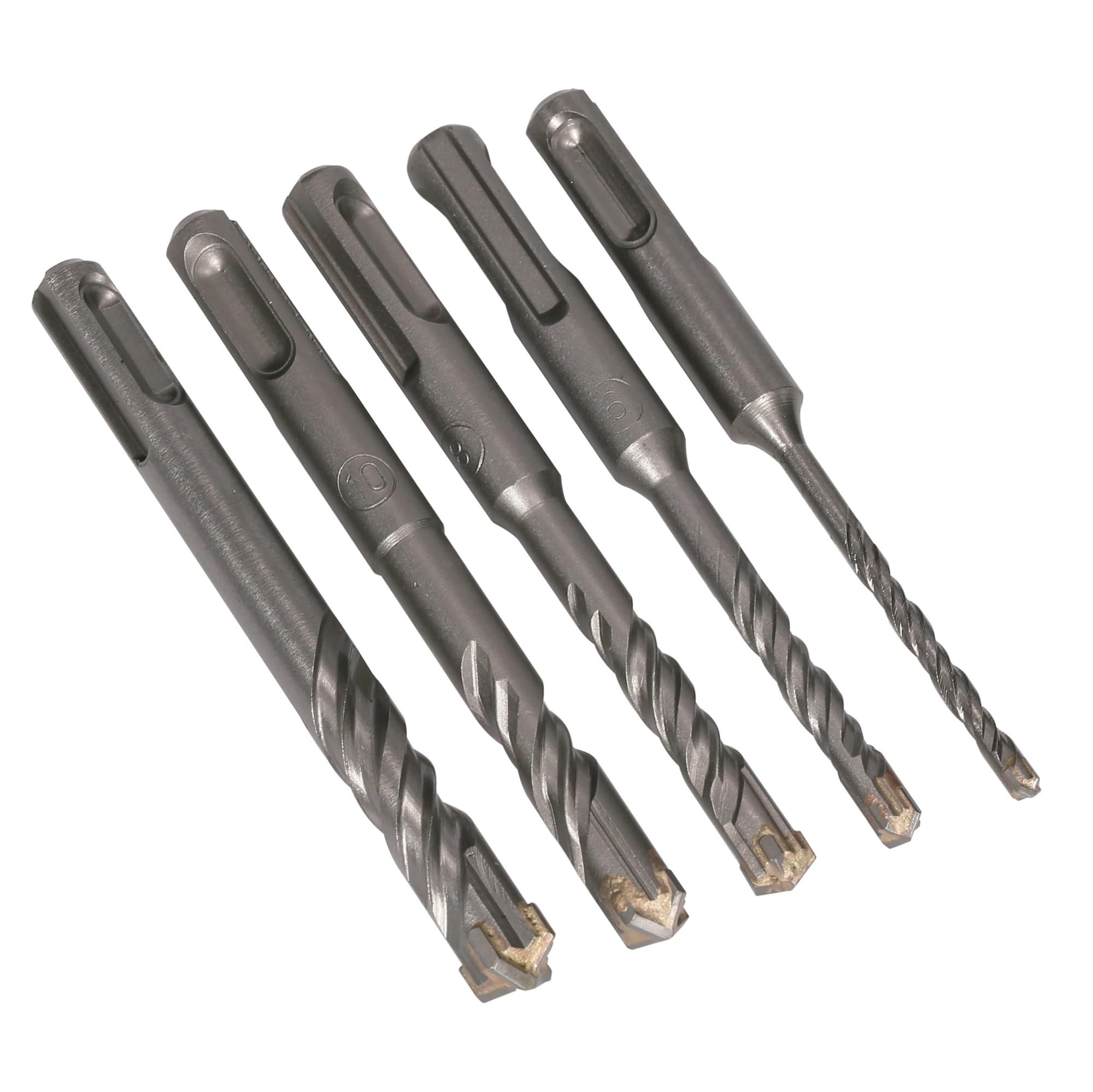 Broca para hormigón SDS Plus, 1 unidad, 4-12mm, cabezal de corte múltiple, doble barrena de 110mm, broca de martillo eléctrico para mampostería de bloques de ladrillo de pared(110mm-10pcs)