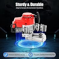 Vista 3 de Kit de motor de bicicleta de 2 tiempos de 49 CC, motor de bicicleta motorizada a gasolina a gasolina, juego de motor de bicicleta de bolsillo, mini