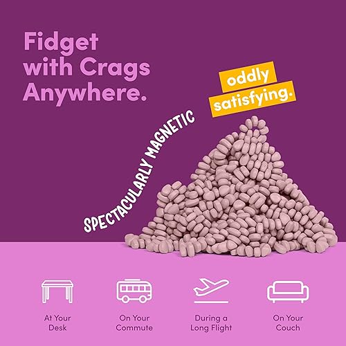 Miniatura 66 de Speks Crags- Masilla de ferrita, + de 500 piedras de ferrita en una lata, juguete de escritorio antiestrés p/la ansiedad, p/adultos y adolescentes