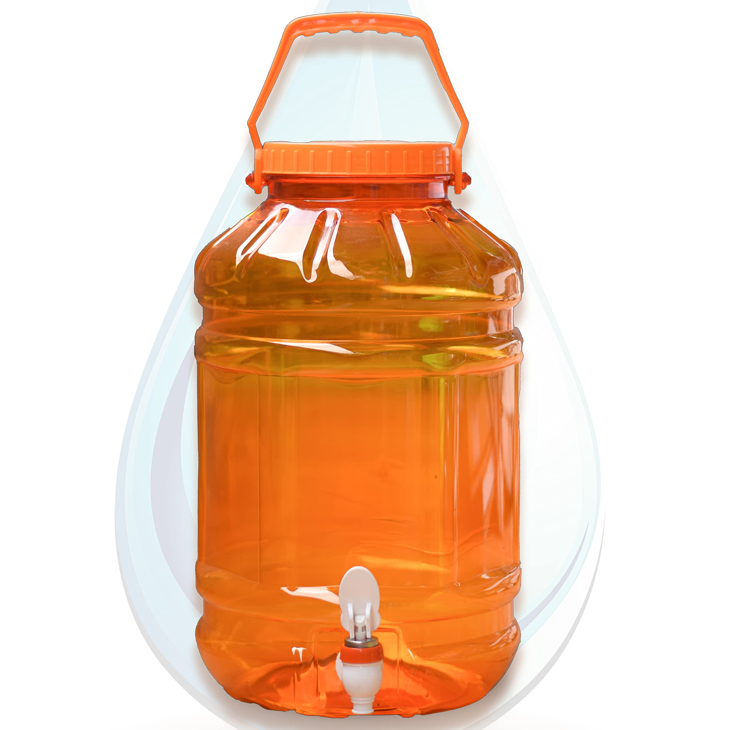 Buildingshop Portable Mini Water Dispenser for 10 Litre Bottle/Water Camper Jar/Hot/Cold Water Jar with Strong Water Tap (Pumpkin Orange) (B09MF89DK3) Amazon Price History, Amazon Price Tracker