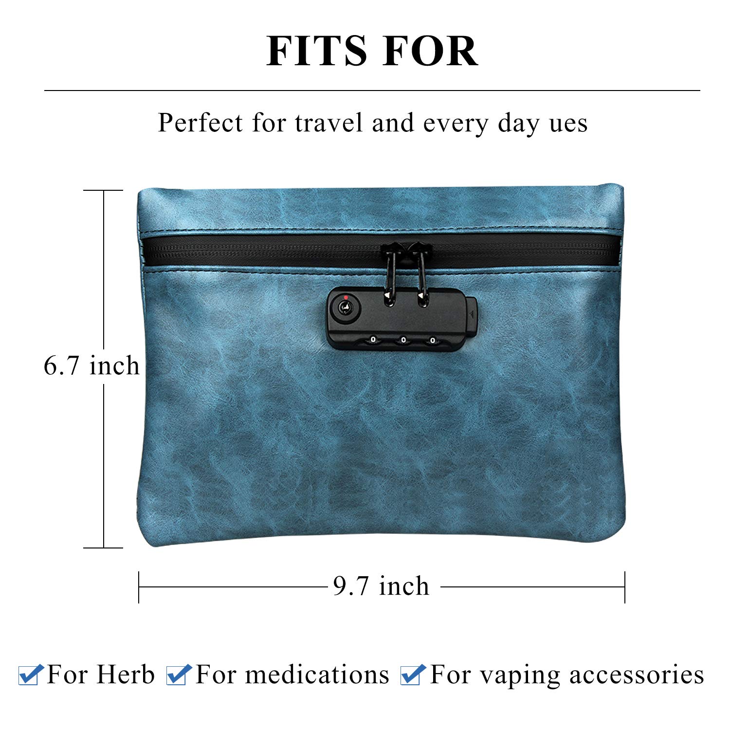 Borsa per tabacco, Custodia for Tabacco In Pelle Con Design Cerniera: Elegante for Pipa for Regali Da Uomo E Il Giorno Del Ringraziamento
