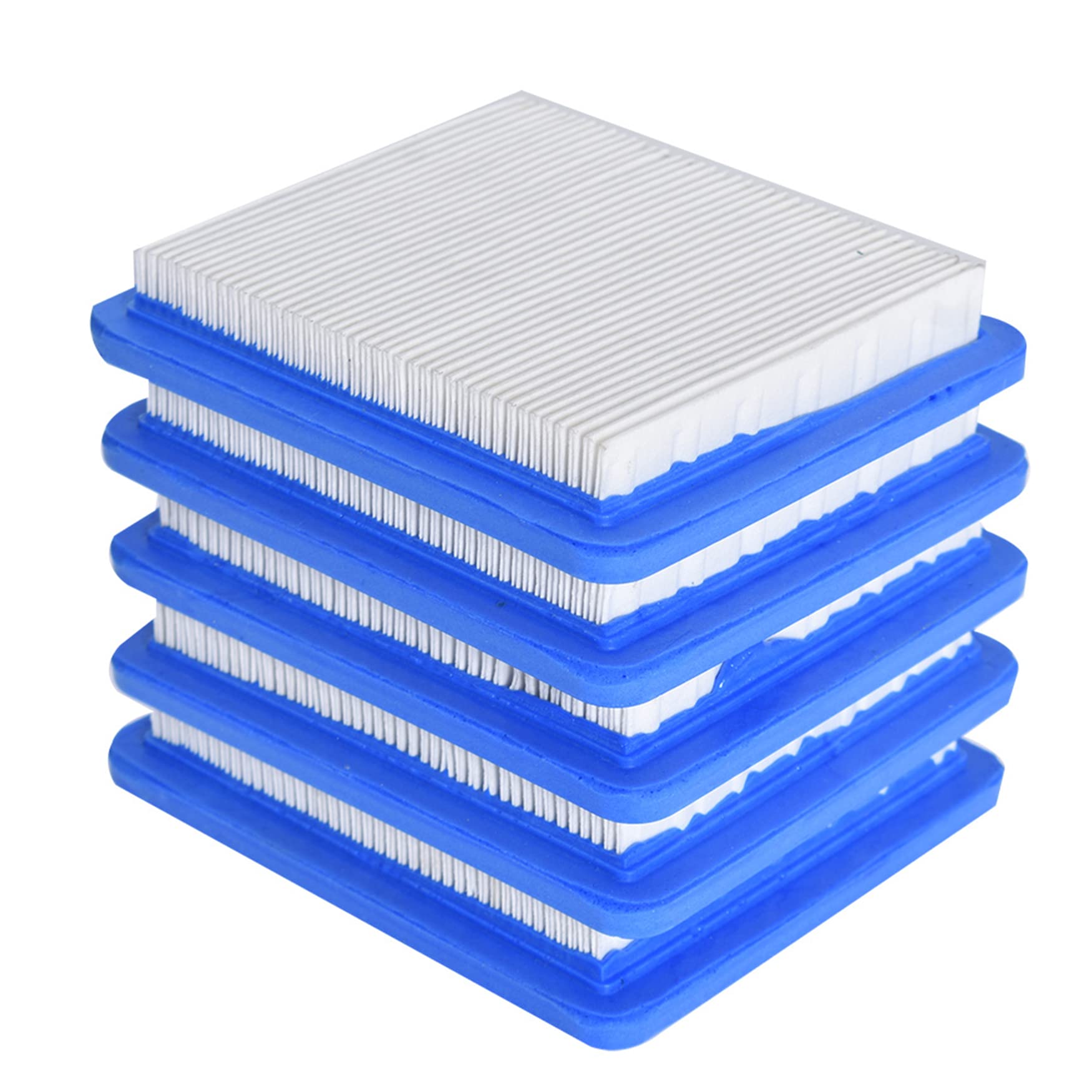 WFLNHBPack-of-5 491588 Air Filter Replacement for Briggs & Stratton 491588S Flat Air Filter Cartridge 399959 4915885 4101 5043 LG491588JD AM116236 PT15853 1191909