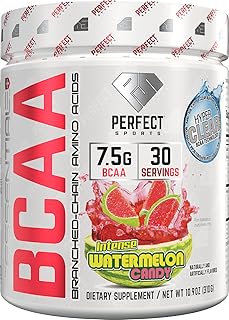 PERFECT Sports, BCAA Hyper Clear, 7.5G Vegan BCAA 310G Sandía Intensa