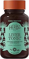 Vista 1 de Herbs Etc. Tónico para el hígado, suplemento para la salud de la vesícula biliar con fórmula herbal, ayuda a la salud general del hígado con cardo