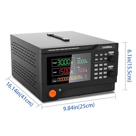DC Power Supply 30V 150A,4500W High Power,Programmable Variable Adjustable Switching Regulated DC Bench Power Supply with Precision Encoder Knob,PC Software Control,Precision 4-Digits Display