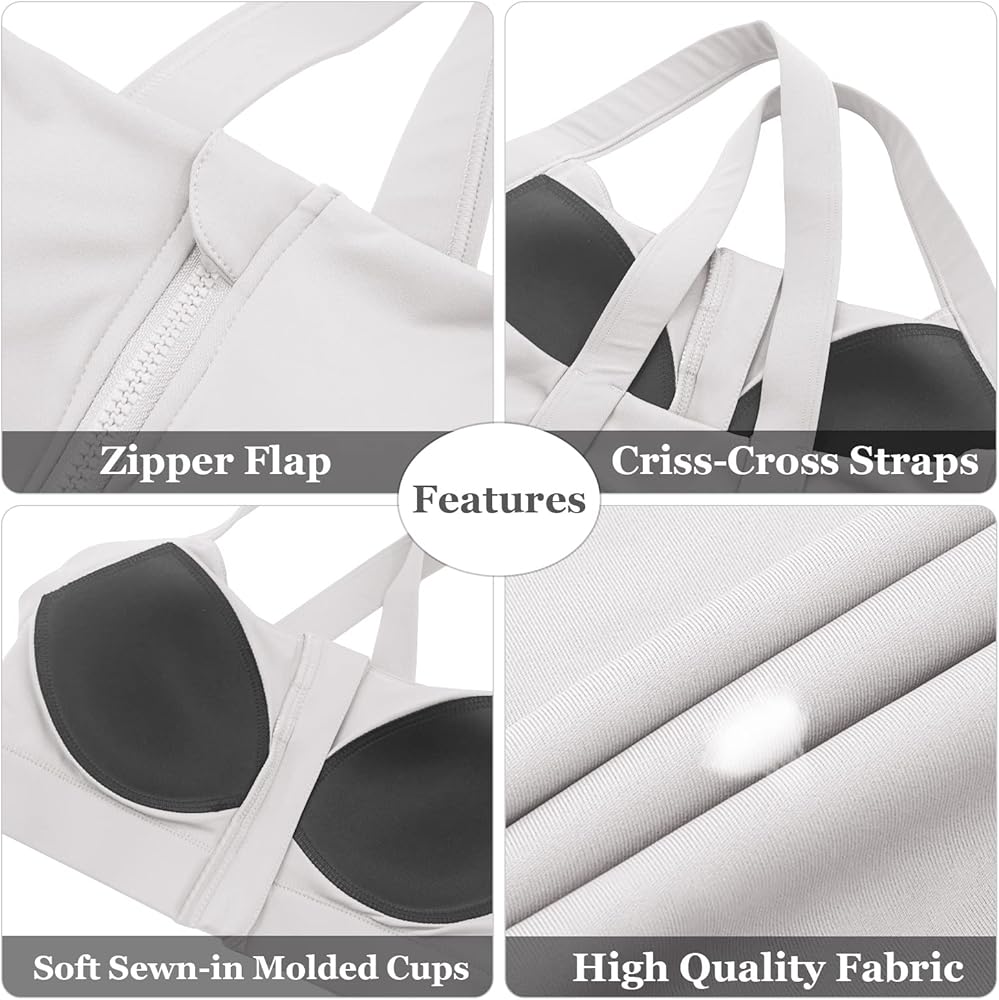 SEAUR Femmes Soutien-gorge De Sport Rembourré Haut Impact