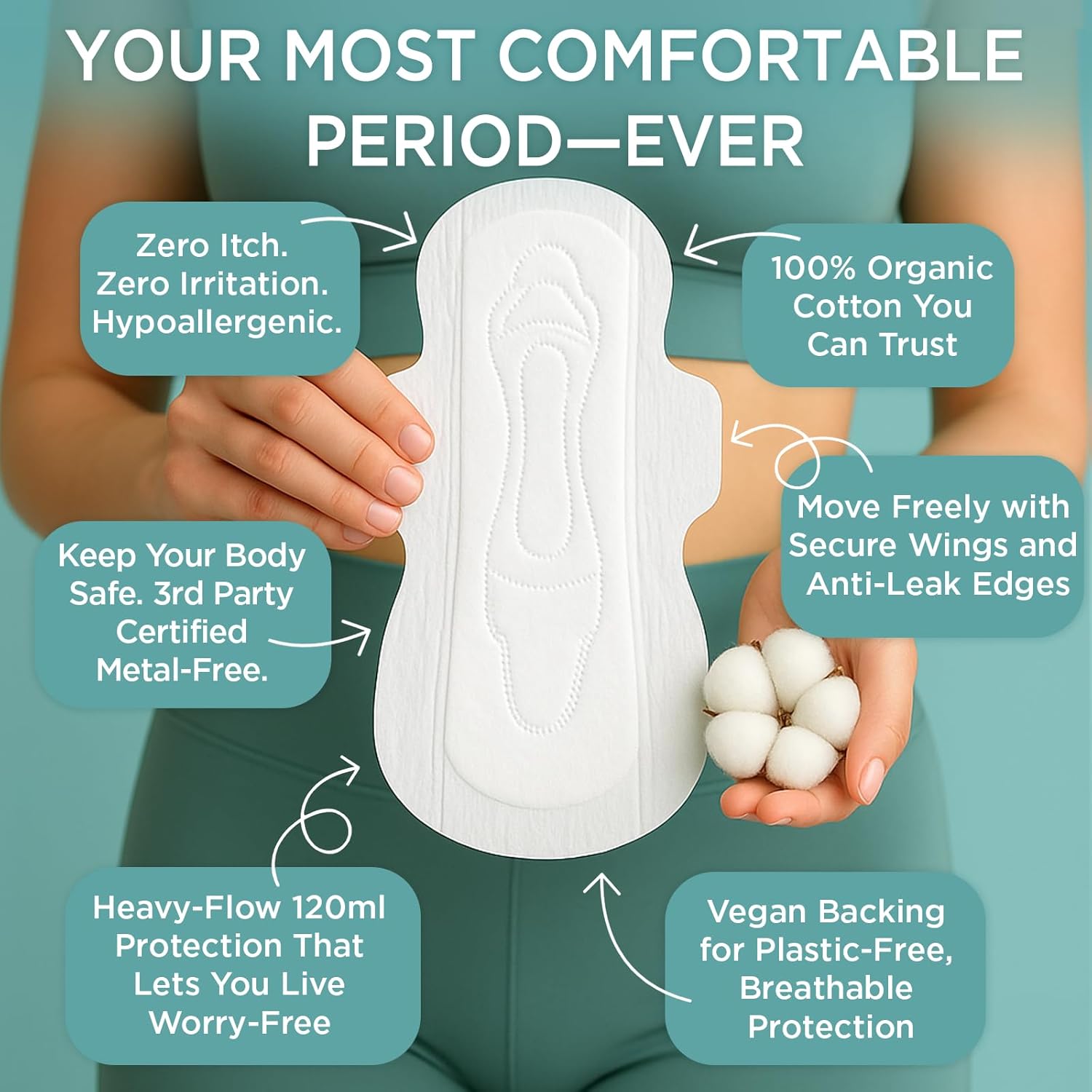 Organic Cotton Tampons & Pads Feminine Care Bundle