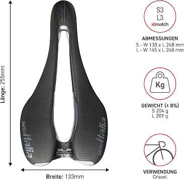 Selle Italia Unisex SLR Boost Gravel Ti316 Superflow Saddle