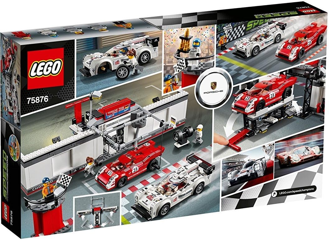 Building Kit Lego Speed Champions 75876 Porsche 919 Hybrid and 917 K Pit Lane