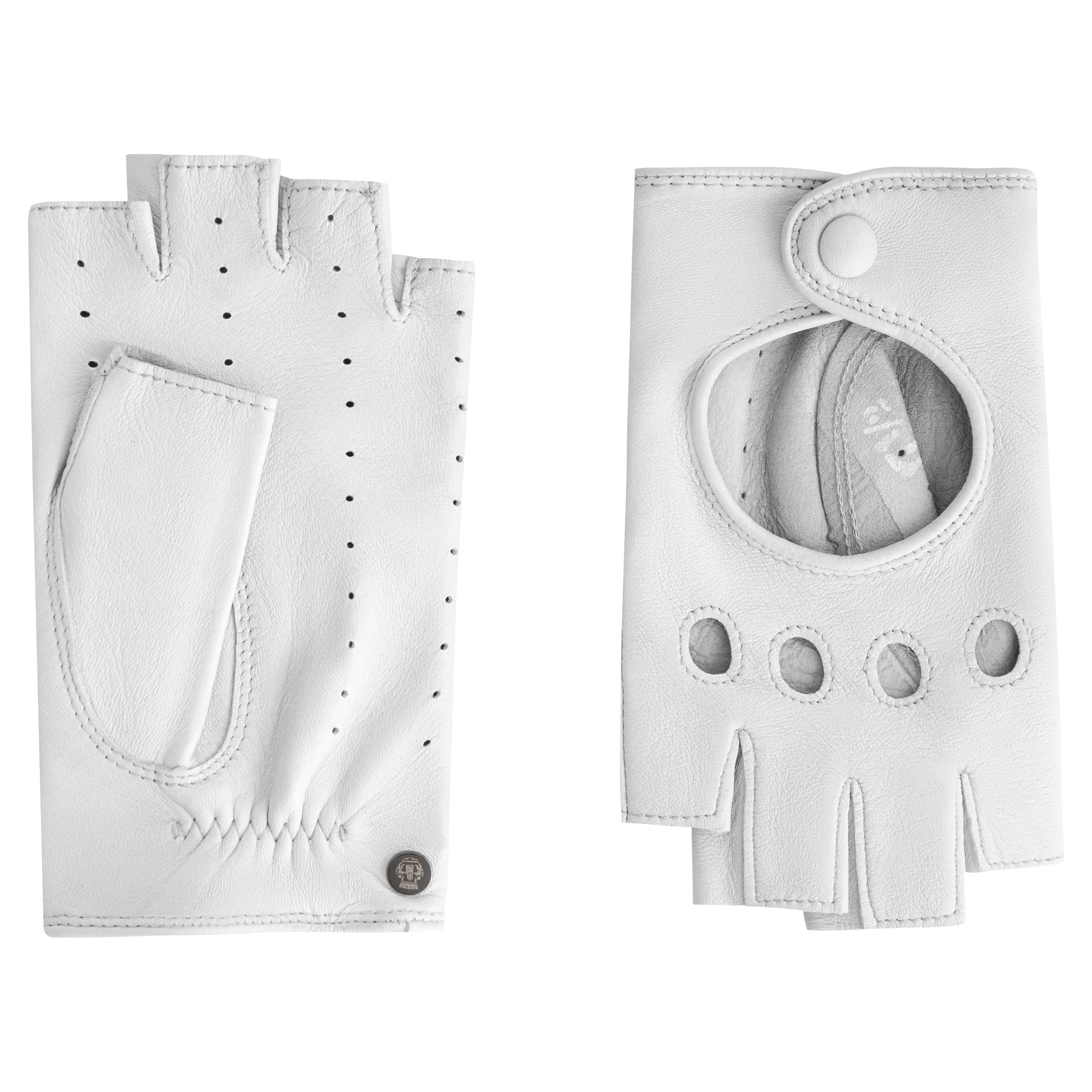 Roeckl Florence Motorist Gloves, White, 7, White, 7