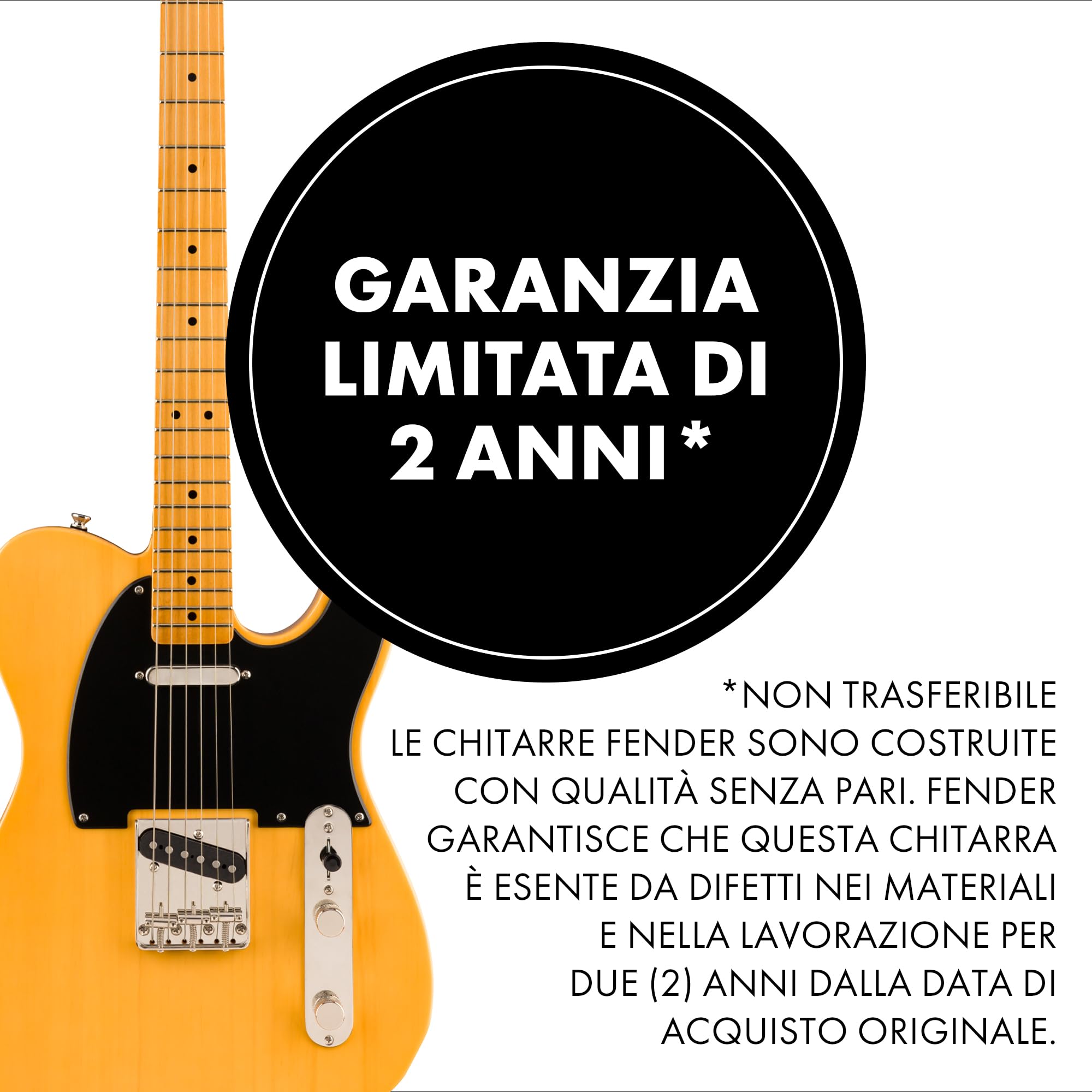 Squier by Fender Classic Vibe '50s Telecaster – Chitarra Elettrica, Tastiera in Acero, Butterscotch Blonde, Stile Vintage e Suono Autentico