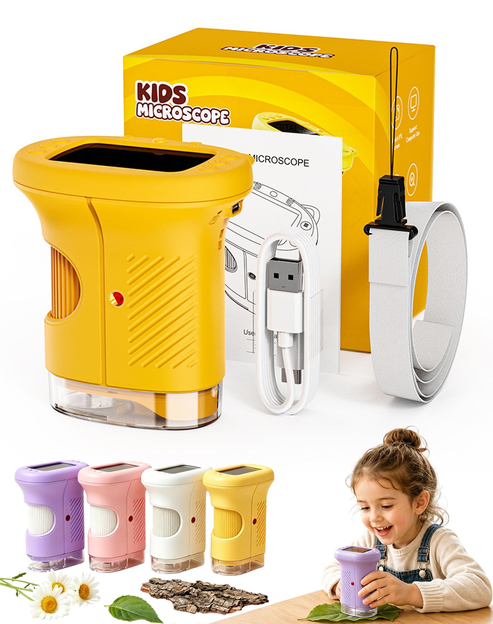 Kideo Microscope, Kideo Adventure Microscope，Orange