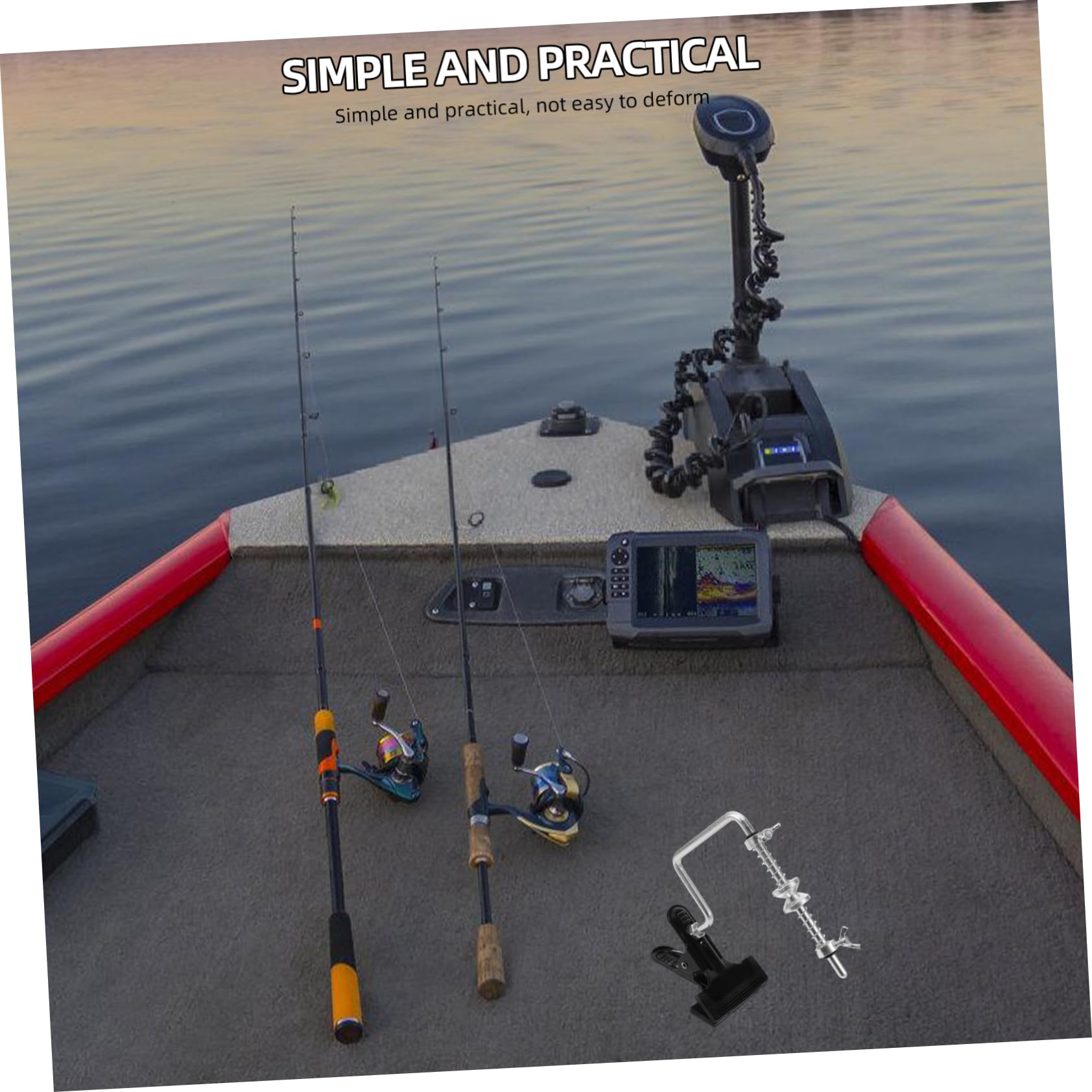 Hemoton Fishing Line Spooler Clip-on Bobbin Winder Compact Lightweight Metal Winder for Reels