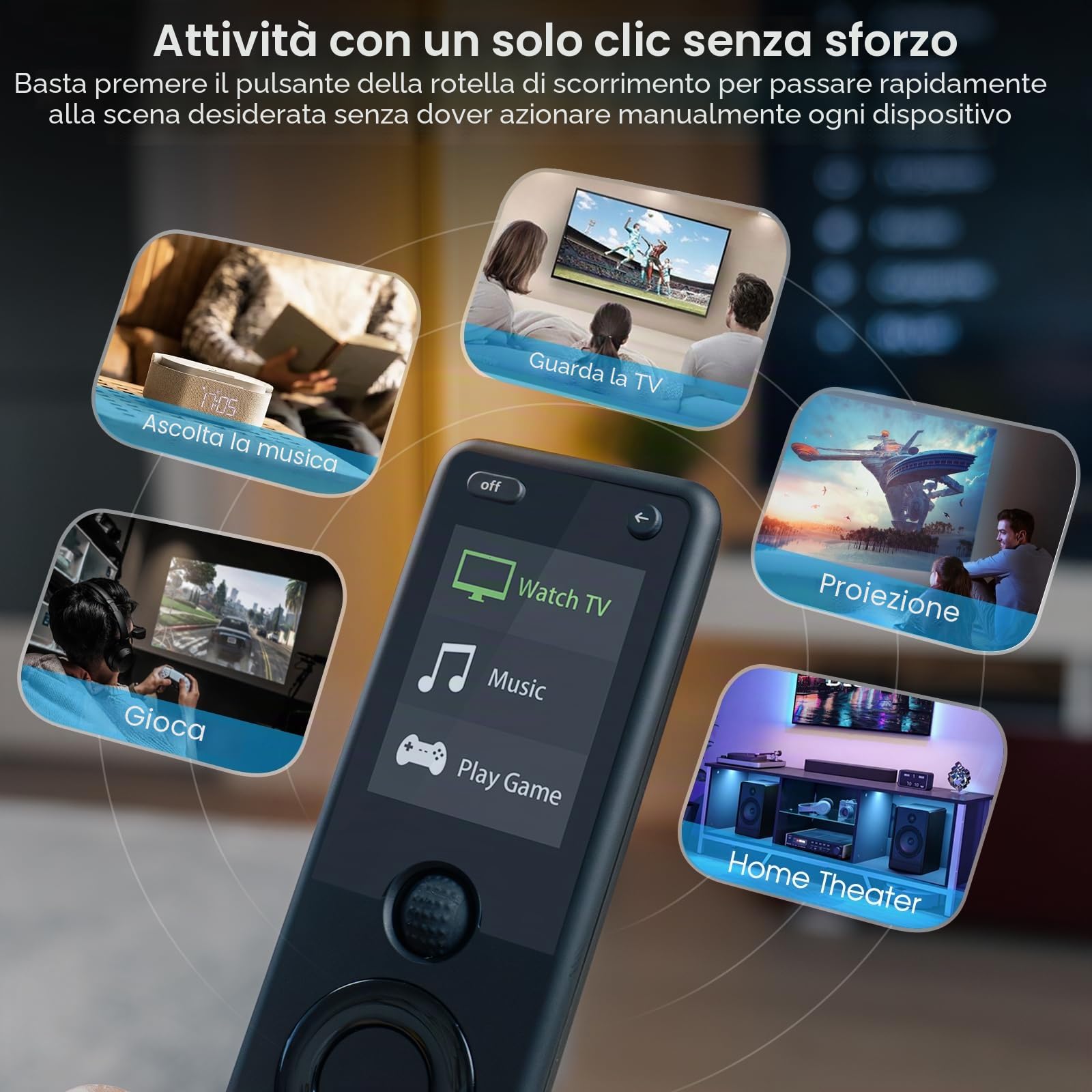 SofaBaton X1S Telecomando Universale con Hub, Telecomando Universale con Attività One Touch, Personalizza l'APP, Compatibile con 60+ Dispositivi