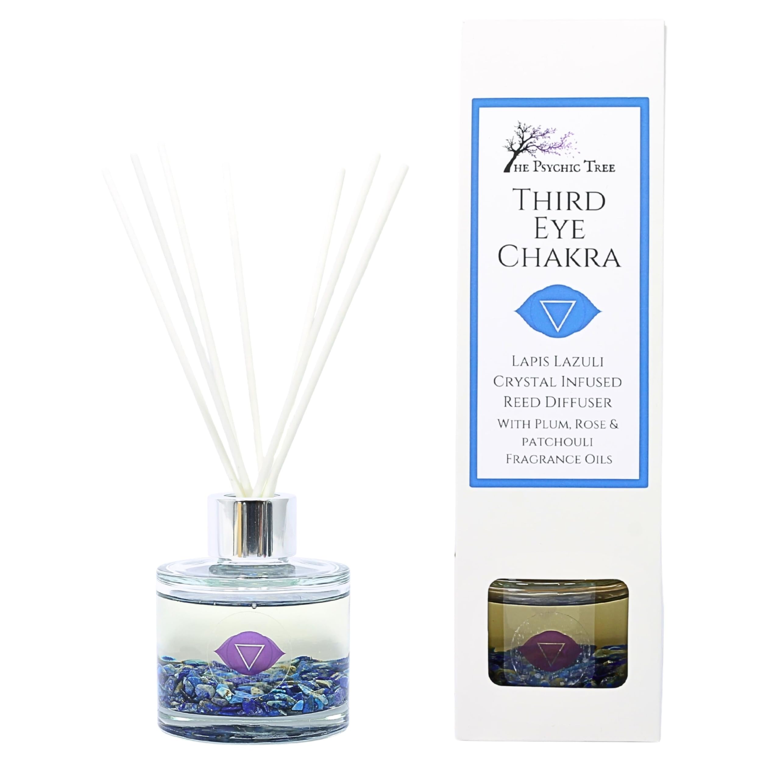 The Psychic Tree Clear Third Eye Chakra - Crystal Infused Reed Diffuser