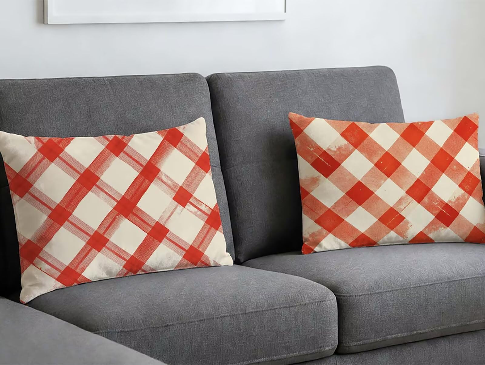 Housse de coussin rouge 60x80 cm en velours pour réchauffer votre foyer