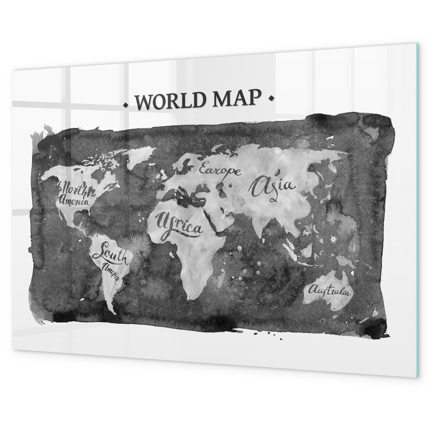 Tableau magnétique horizontal 60x40 cm | Carte du monde rétro