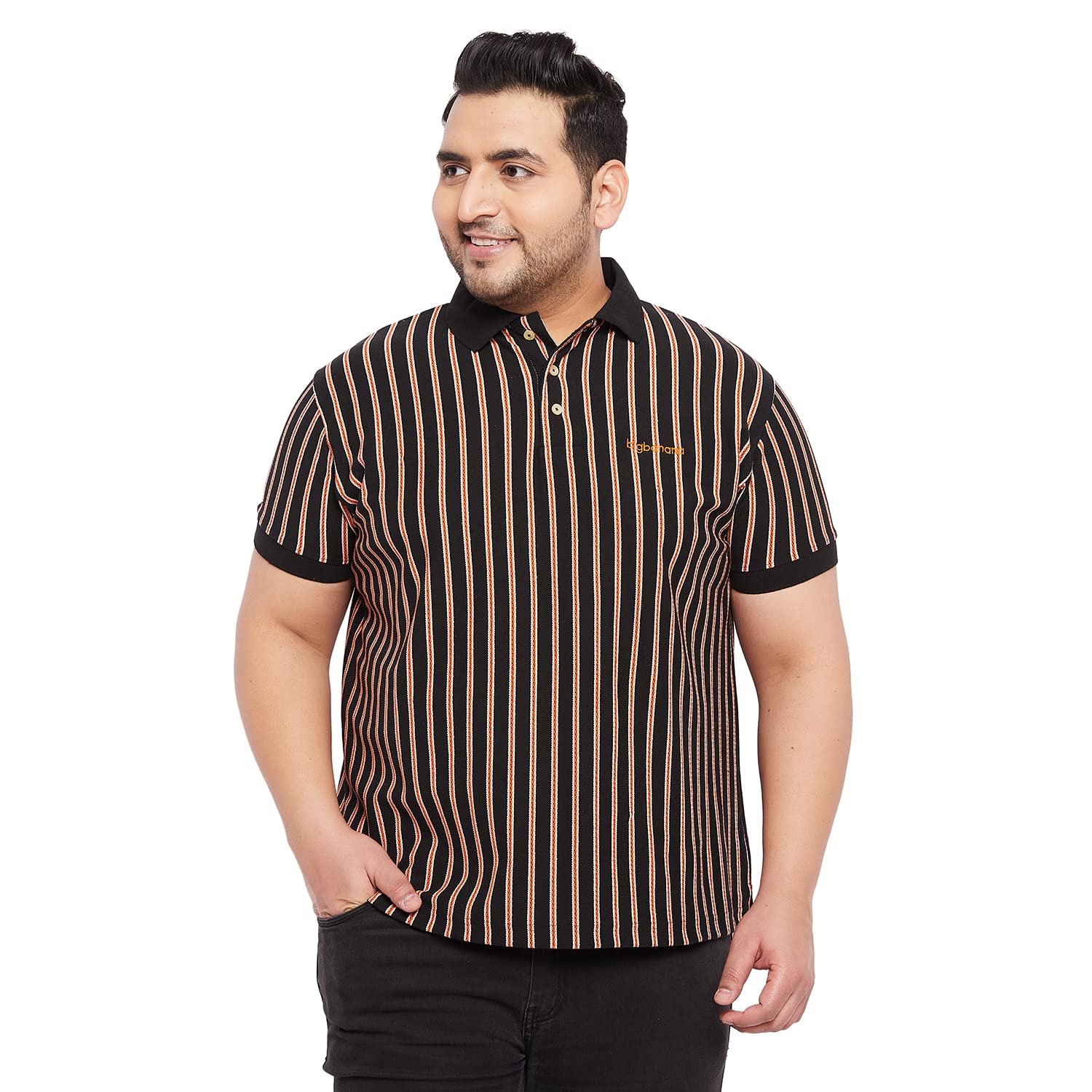 Plus Size Men's Regular Fit Polo-image-35