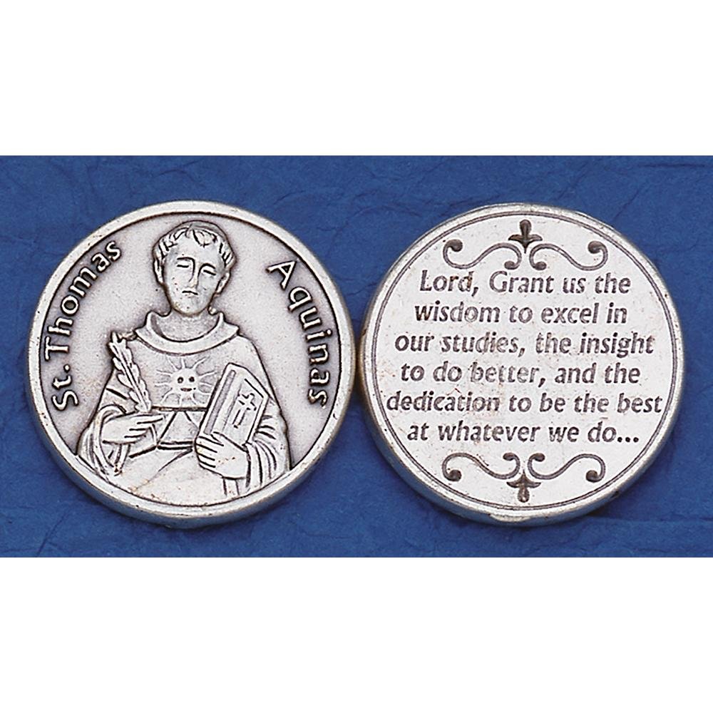 Amazon.com: Catholic Gifts USA Saint Thomas Aquinas Pocket Token ...