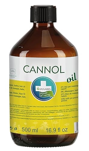 Annabis CANNOL Aceite de cáñamo vegano orgánico - Cuidado del cabello y la piel - Alivio articular y muscular