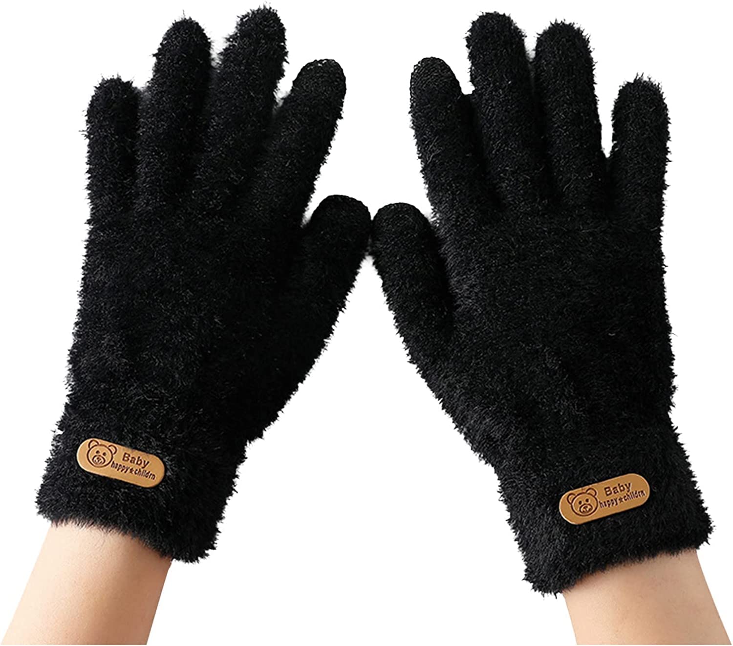 MAGIC Thick Gloves Winter Winter Touchs Touchs Gloves Autumn Skiing Fall Screen Screen Warm Women's Gloves Outdoor Gloves_Pack Of 01(Free Size,Black)-image-31