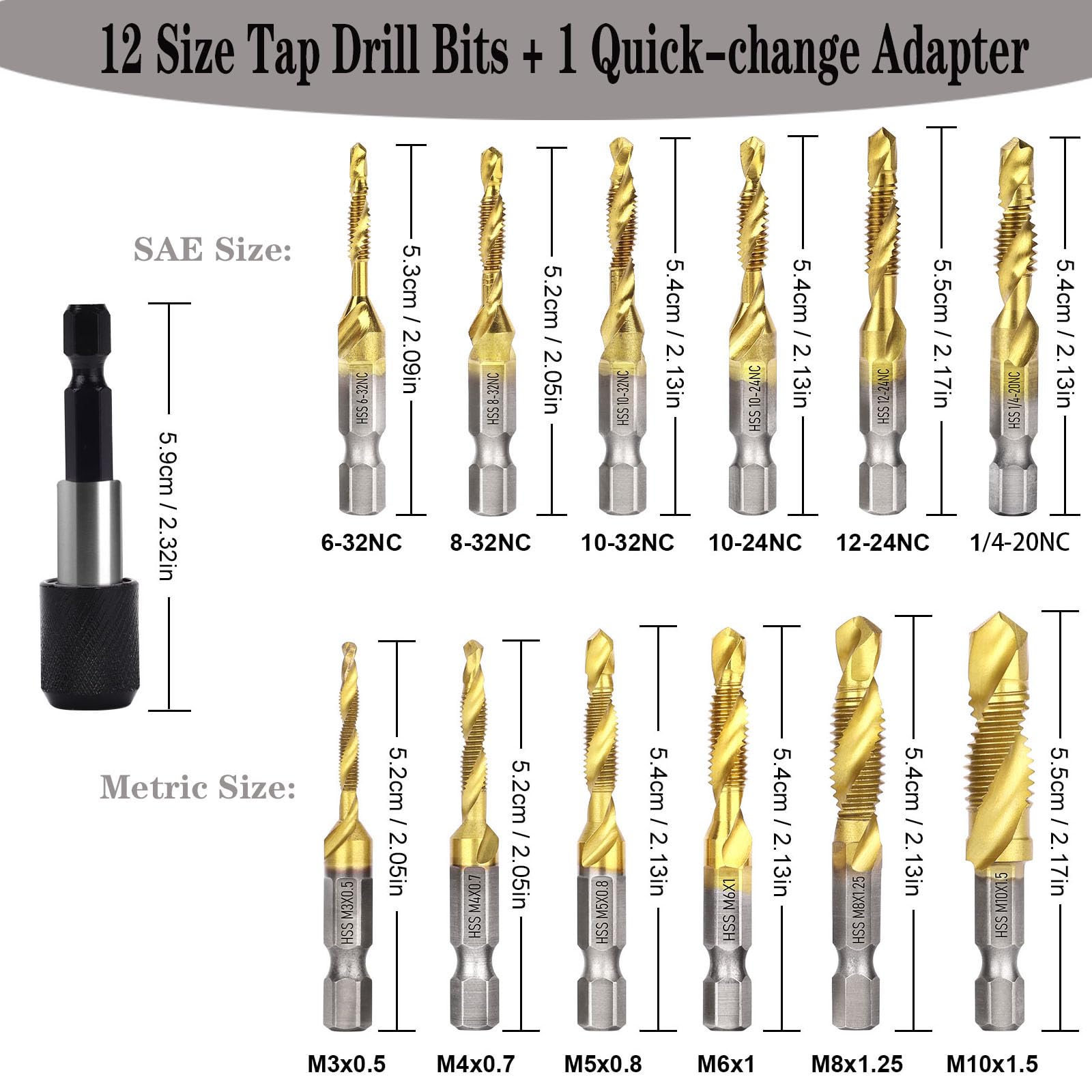 Morse Cutting Tools 33744 Straight Flute Hand Taps, High-Speed Steel, Bright Finish, Plug Type, H2 Pitch Diameter, 4 Flutes, 10-24 Size