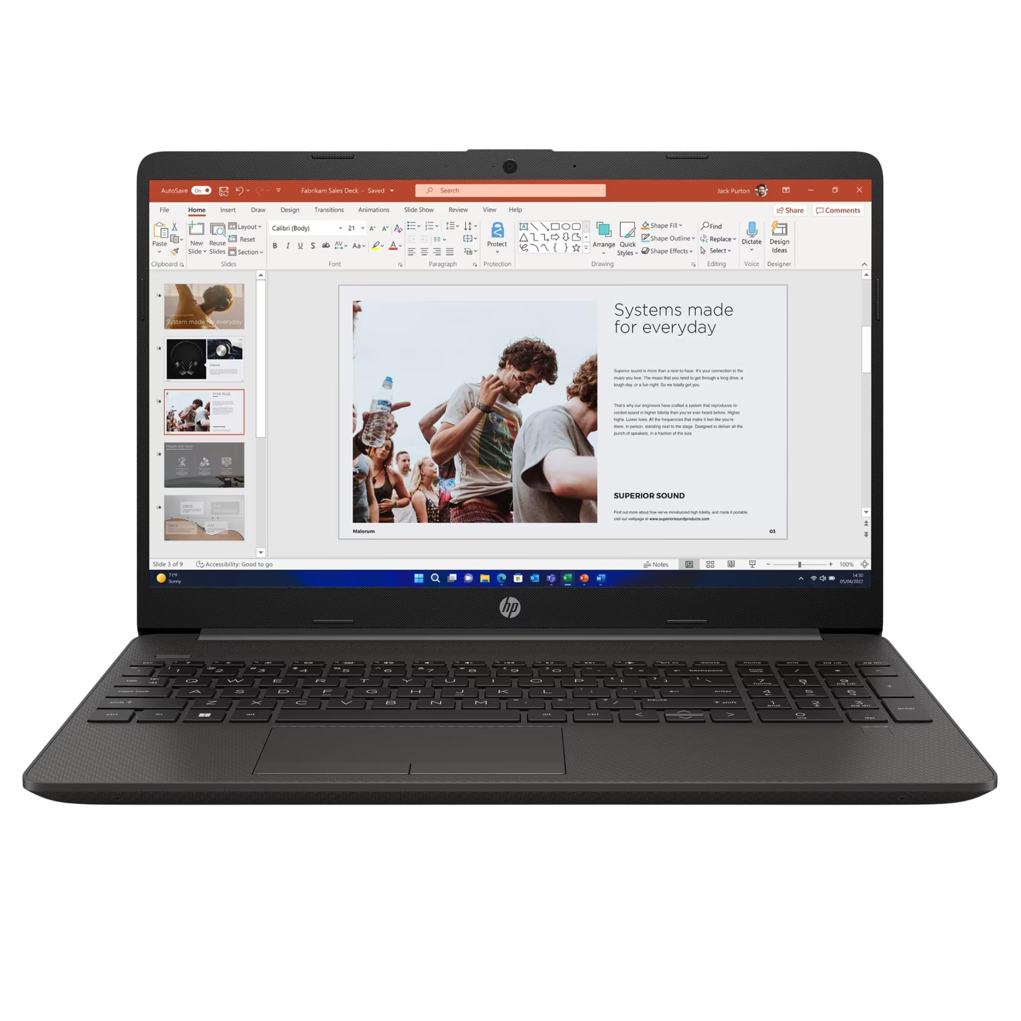 HP 250 G10, Computer Portatile Notebook, Intel i5-1334u 10 Core 3.4Ghz, Display 15.6'' FHD, Ram 16GB, SSD 512GB, Windows 11, Pronto all'uso con Libre Office + Borsa e Mouse