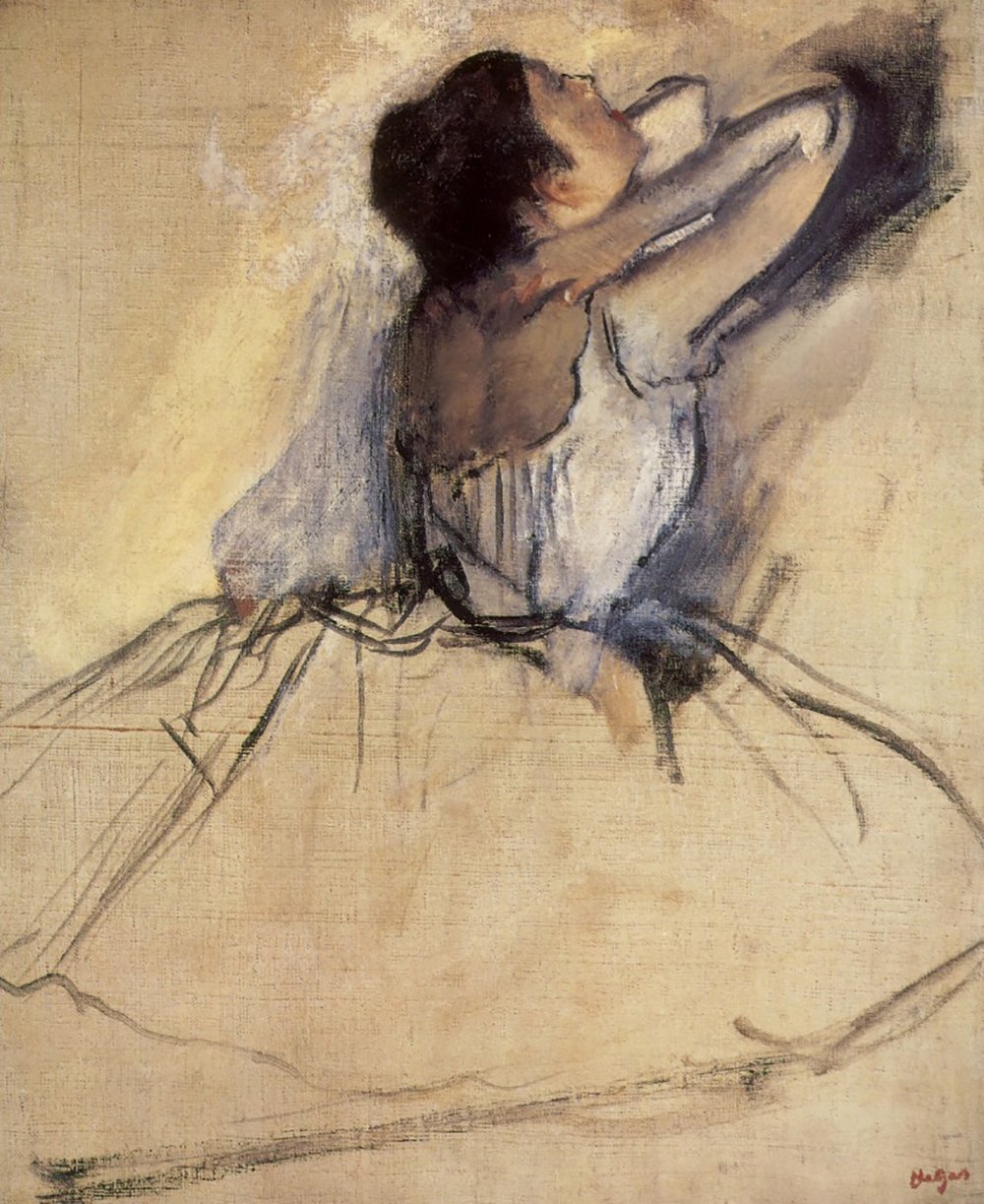 Cadre d'art Edgar Degas The Dancer impression Archival Matte marron
