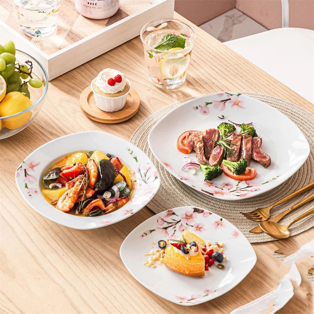 Meissen古マイセン/美術館級 1級 ワトー上級4面絵付透かし皿D Meissen