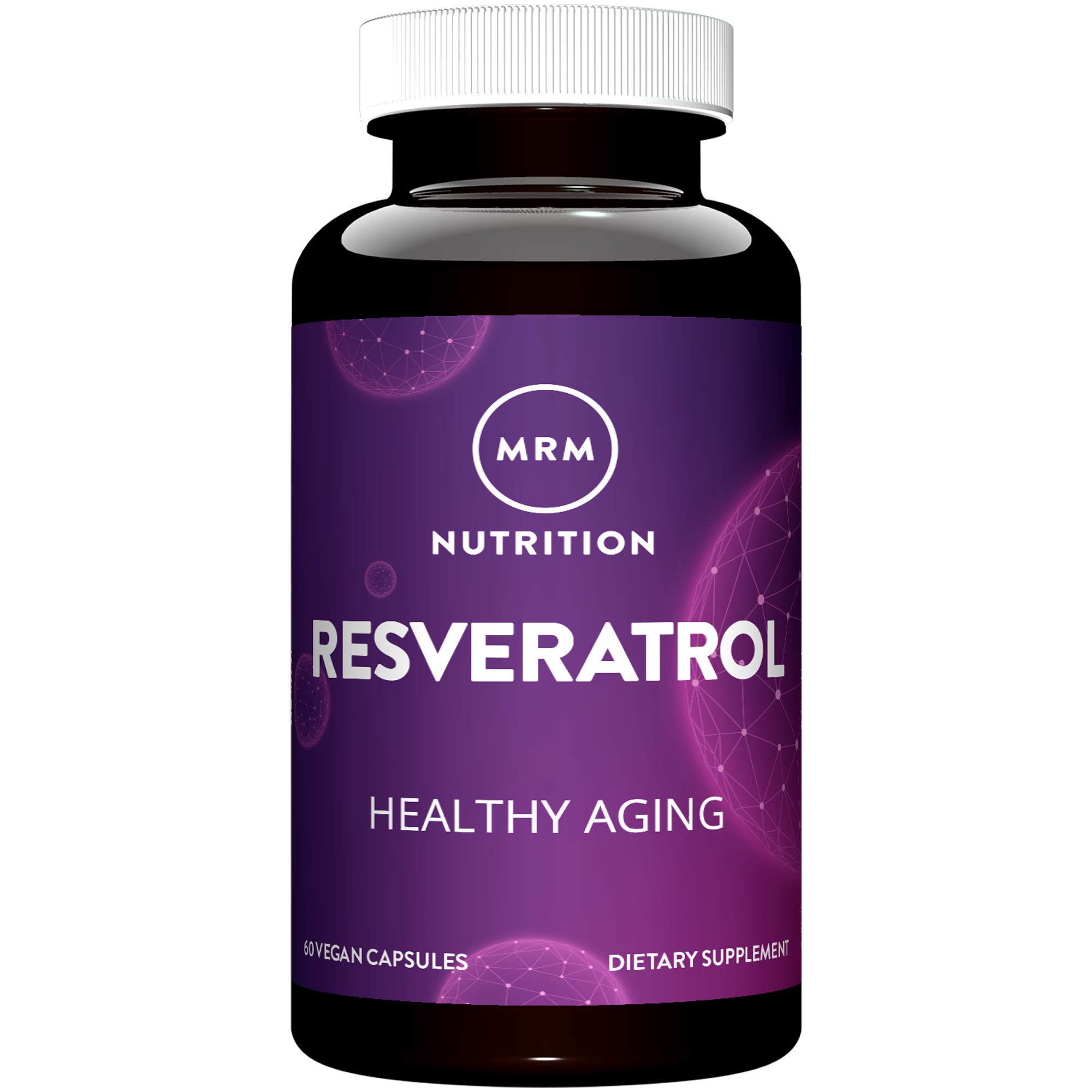 MRM Nutrition Resveratrol 100mg - for Women and Men, Vegan - 60 Servings