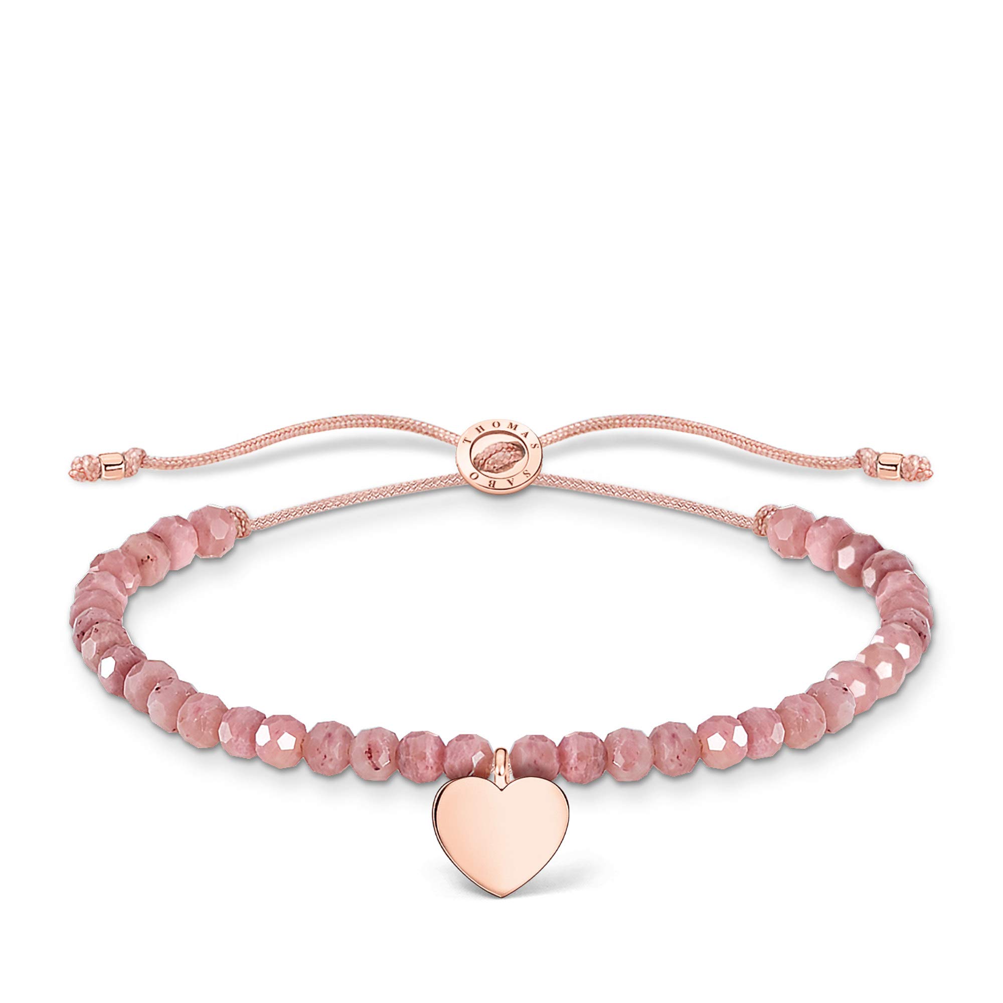 Thomas Sabo Armband rosa Perlen mit Herz 925 Sterling Silber A1985